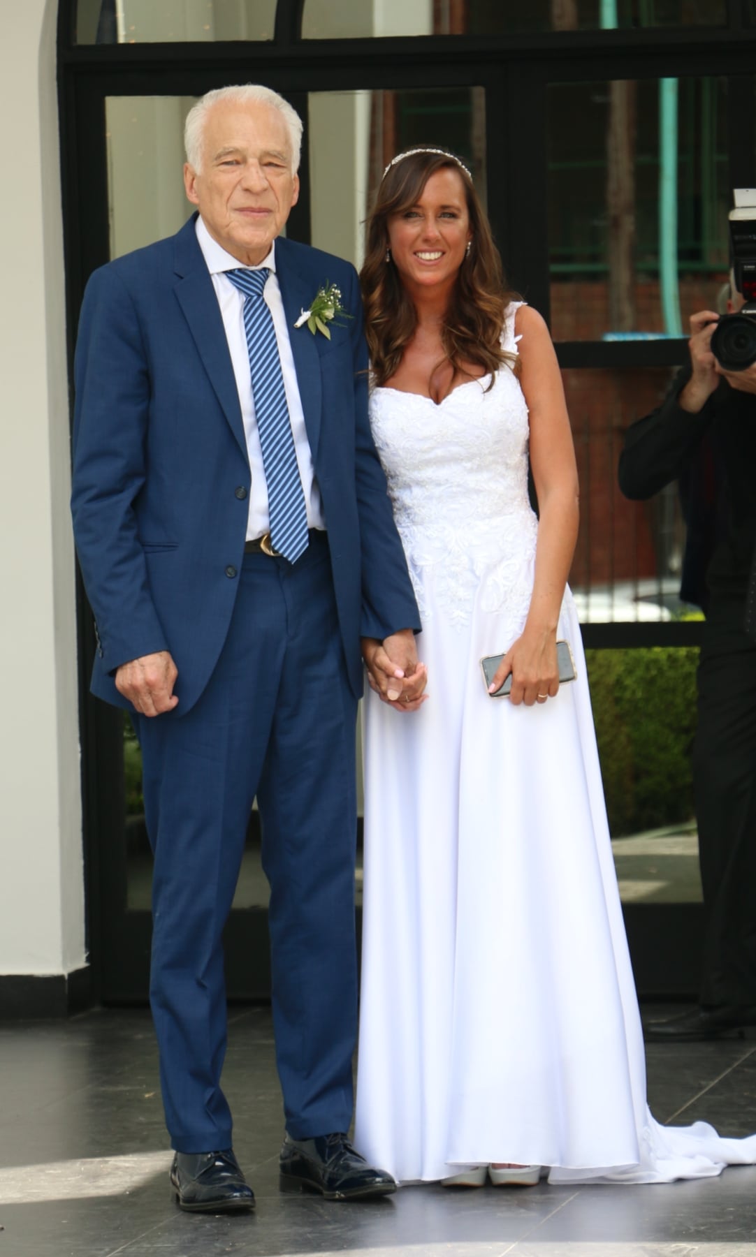 El casamiento de Alberto Cormillot con Estefanía Pasquini, tras un año y medio de fulminante amor. (Foto: Movilpress)