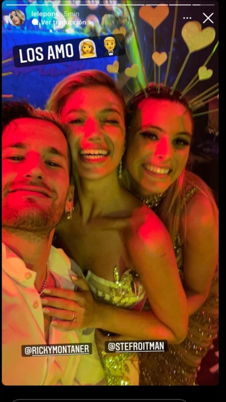 El casamiento de Stefi Roitman y Ricky Montaner, por dentro: se filtraron los videos del alocado festejo