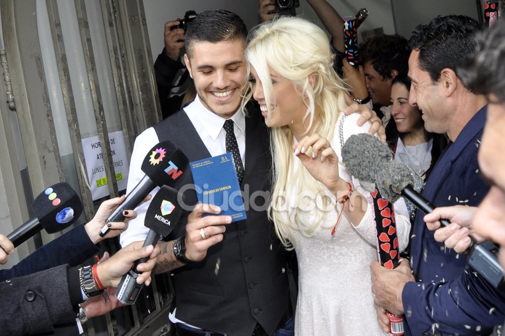 El civil de Wanda Nara y Mauro Icardi. (Foto: Jennifer Rubio - Ciudad.com)