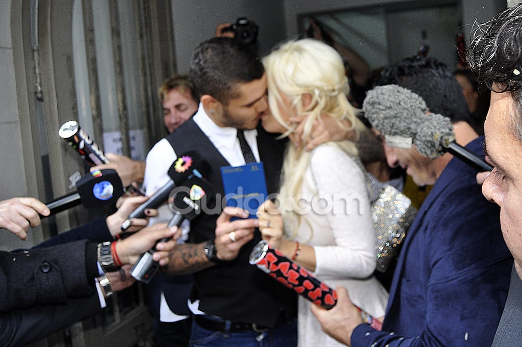 El civil de Wanda Nara y Mauro Icardi. (Foto: Jennifer Rubio - Ciudad.com)