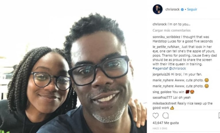 El comediante Chris Rock es muy activo en las redes sociales