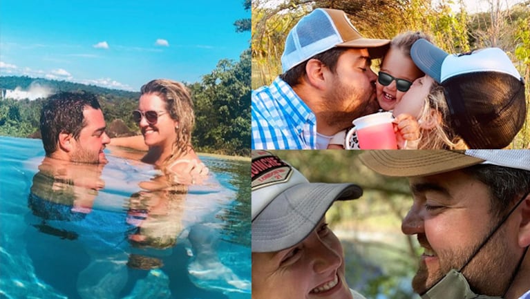 El conductor viajó con su familia a las Cataratas.