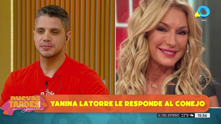 El Conejo Quiroga y Yanina Latorre.