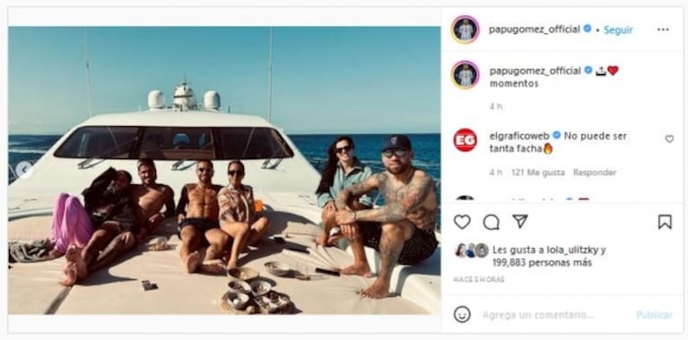El contundente posteo de Camila Homs tras las fotos de Rodrigo de Paul con Tini Stoessel en Ibiza