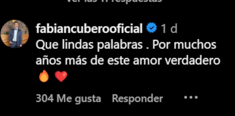 El crudo posteo de Mica Viciconte a Fabián Cubero por su séptimo aniversario: “Fue un poco estresante”