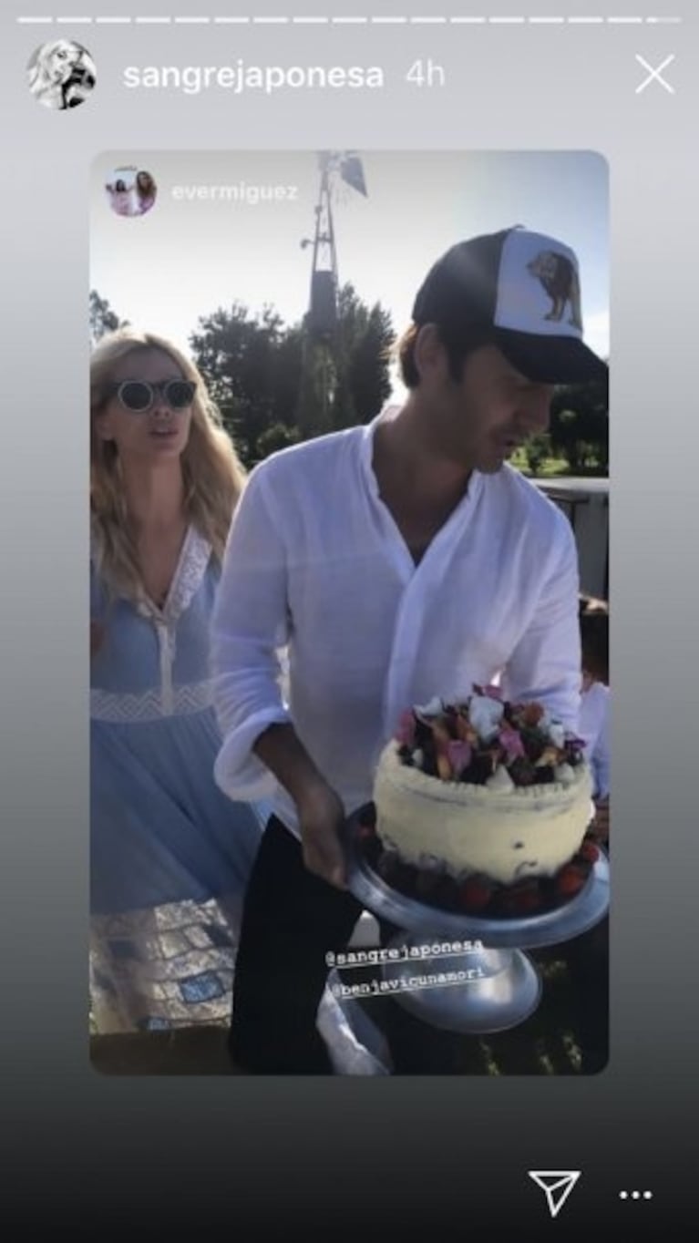 El cumpleaños 'campestre chic' de China Suárez con Benjamín Vicuña en una chacra: "Rodeada de flores y amor"