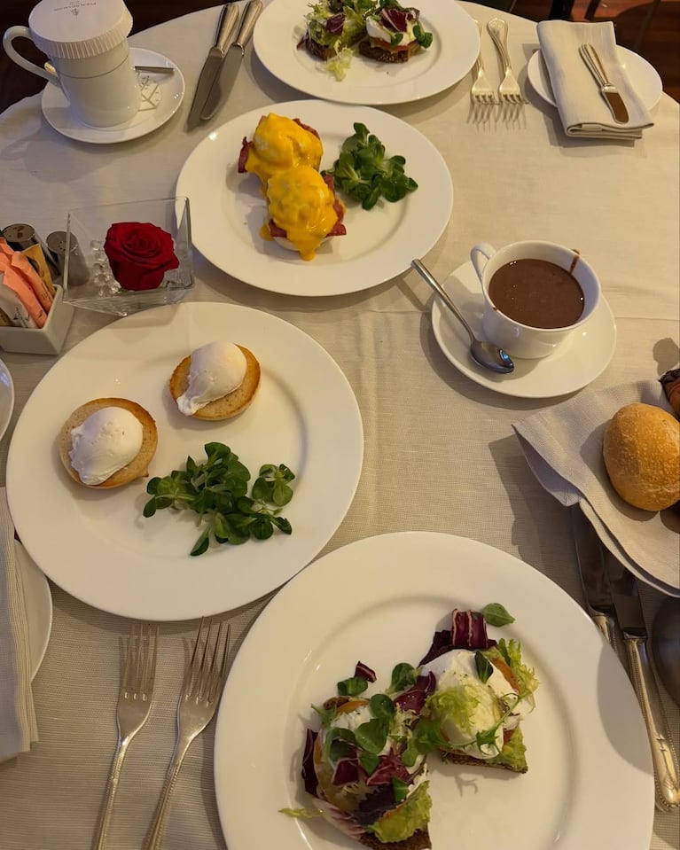 El desayuno que Mauro Icardi y la China eligieron en el hotel este sábado