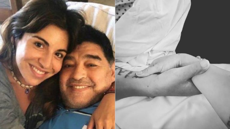 El desgarrador posteo de Gianinna Maradona sobre sus últimos días con Diego en la clínica (Fotos: Web e Instagram)