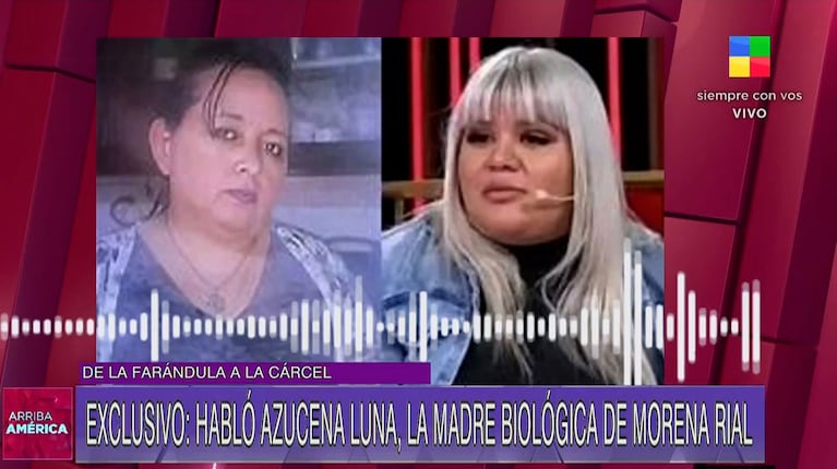 El desgarrador testimonio de la mamá biológica de Morena Rial, tras la detención de su hija