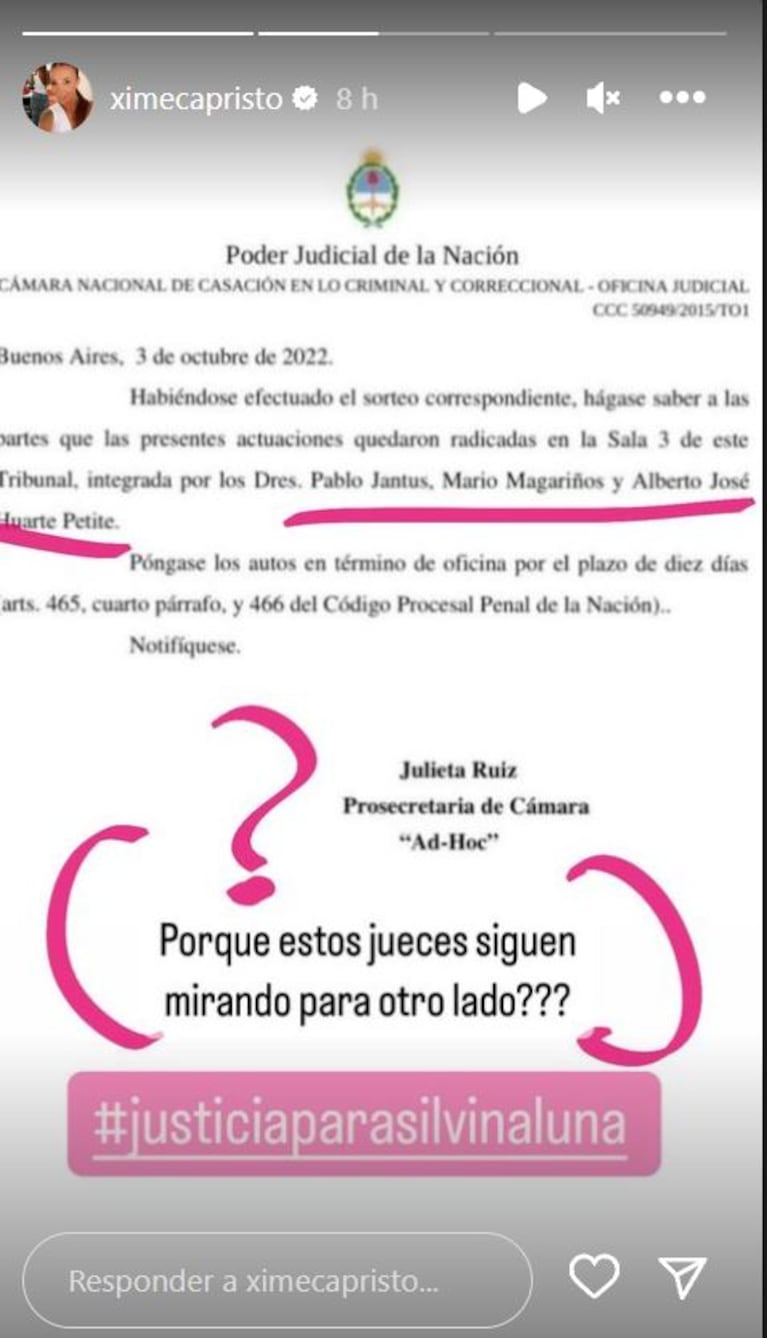 El desgarrador último adiós de Ximena Capristo a Silvina Luna, tras dos décadas de amistad