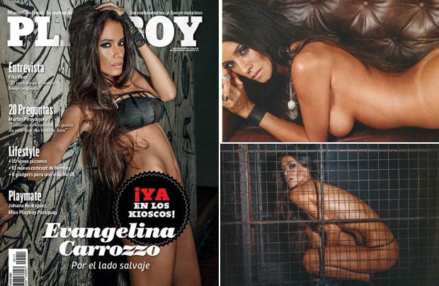 El destape rockero de Evangelina Carozzo. (Foto: revista Playboy)