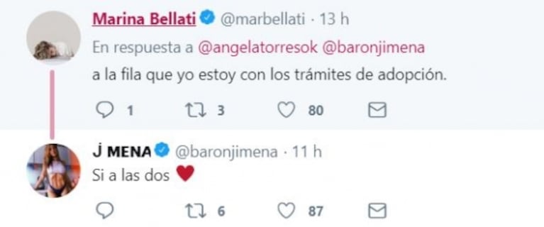 El divertido comentario de Ángela Torres a Jimena Barón sobre Momo: "Cuando crezca, ¿puedo ser su novia?"