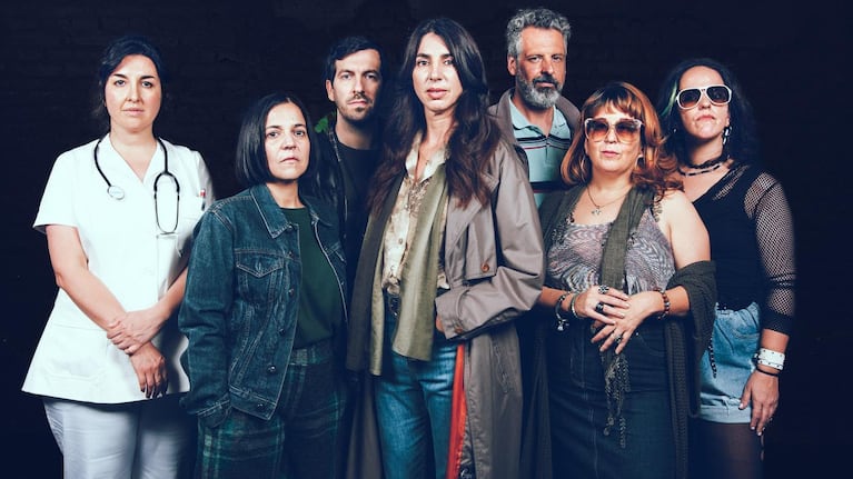 El elenco de "El fondo de la escena"