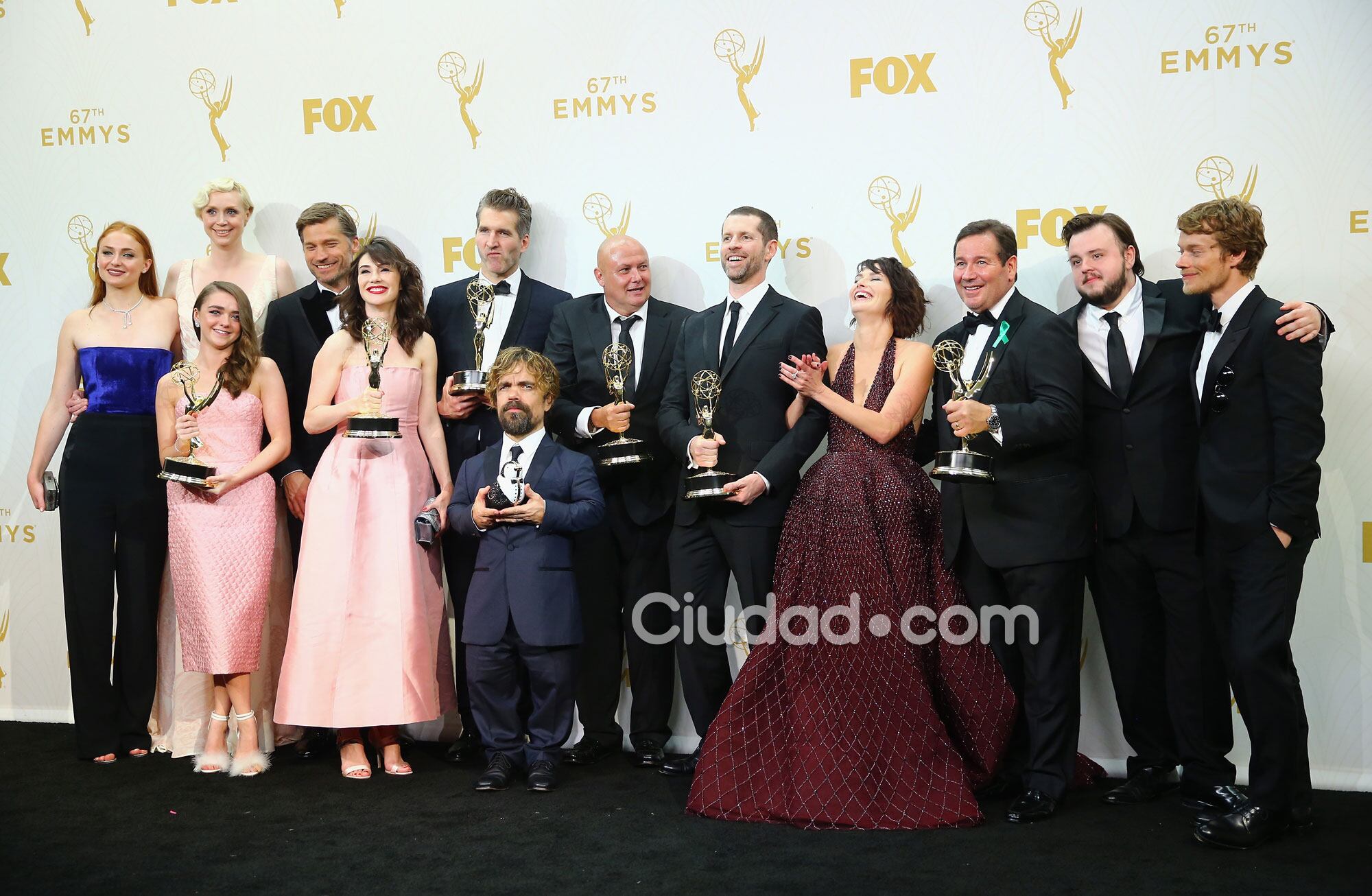 El elenco de Game of Thrones, a pleno, súper ganador  (Fotos: AFP).