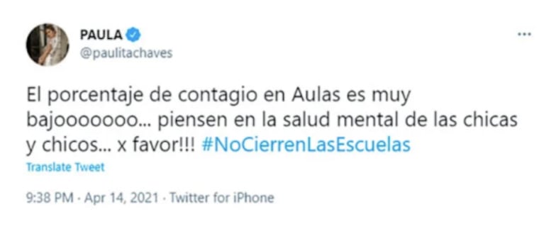 El enojo de los famosos por la suspensión de las clases presenciales: sus mensajes de bronca en las redes