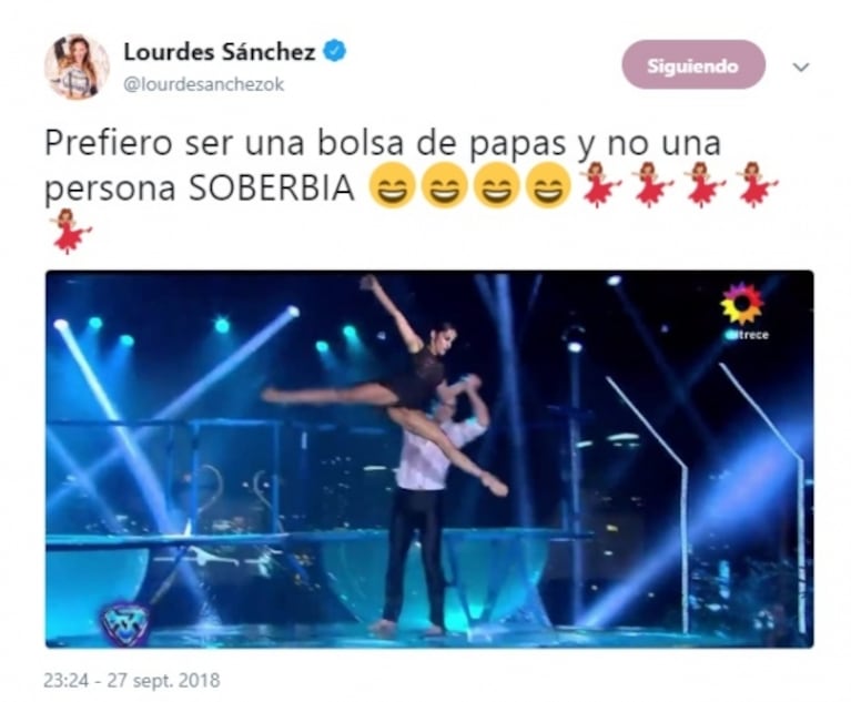 El enojo de Lourdes Sánchez cuando Pampita le dijo que "cayó como una bolsa de papa"... ¡y su furioso tweet!