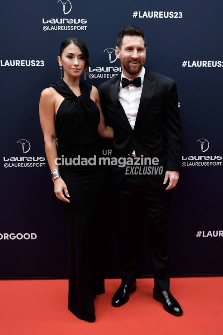 El espectacular look de Antonela Roccuzzo en los premios Laureus en París