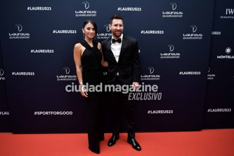 El espectacular look de Antonela Roccuzzo en los premios Laureus en París