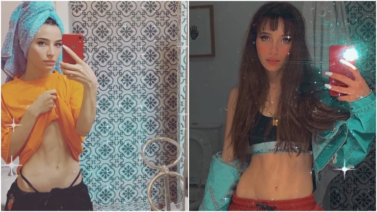 El exabrutpo de Brenda Asnicar con una seguidora que cuestionó su cuerpo (Fotos: Instagram)