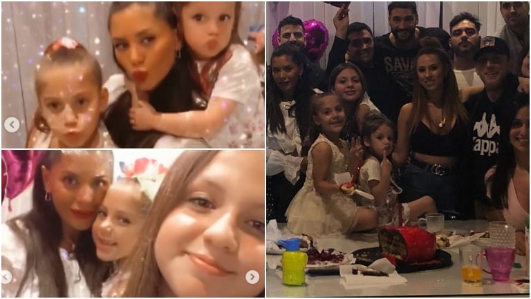 El festejo de cumpleaños de Valeria Aquino con El Polaco y Barby Silenzi (Fotos: Instagram)