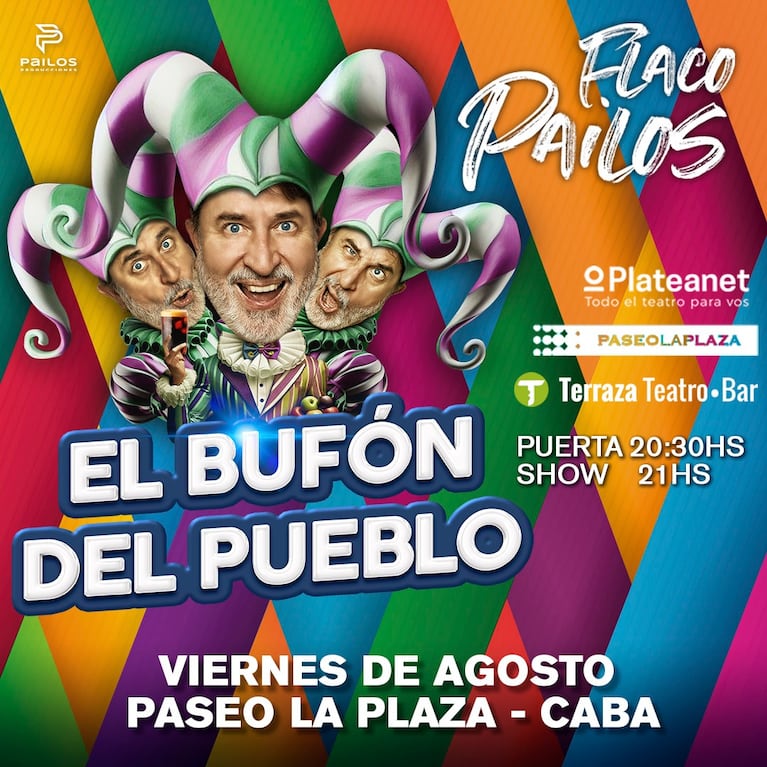 El Flaco Pailos presenta su nuevo unipersonal en La Plaza