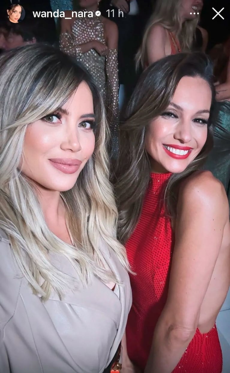 El fuerte gesto de Pampita con Wanda Nara por filtrar chats de la China Suárez criticándola