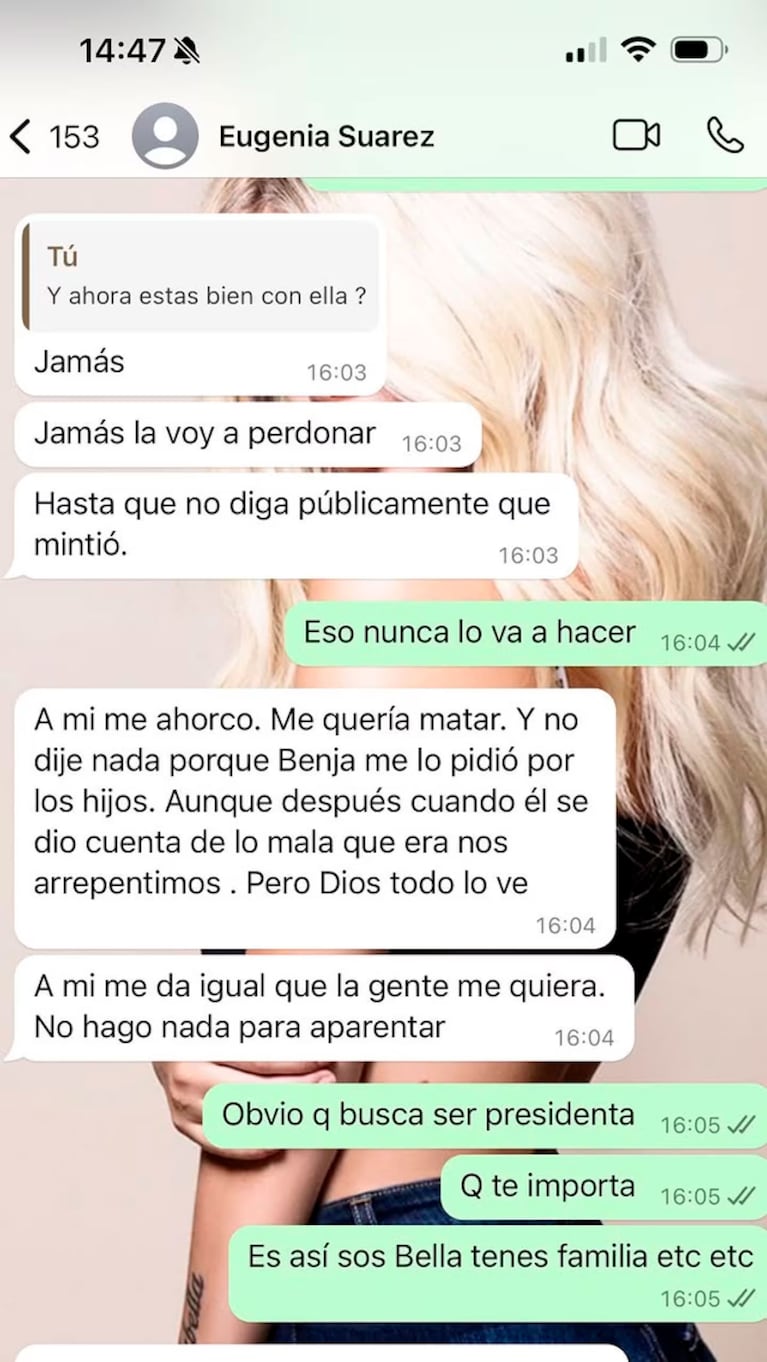 El fuerte gesto de Pampita con Wanda Nara por filtrar chats de la China Suárez criticándola