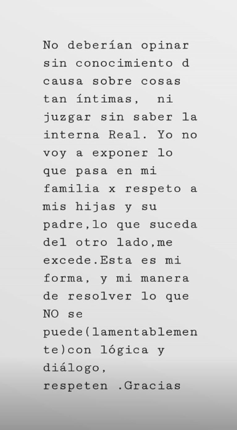 El furioso descargo de Nicole Neumann, en medio de su conflictiva relación con Cubero y Mica Viciconte