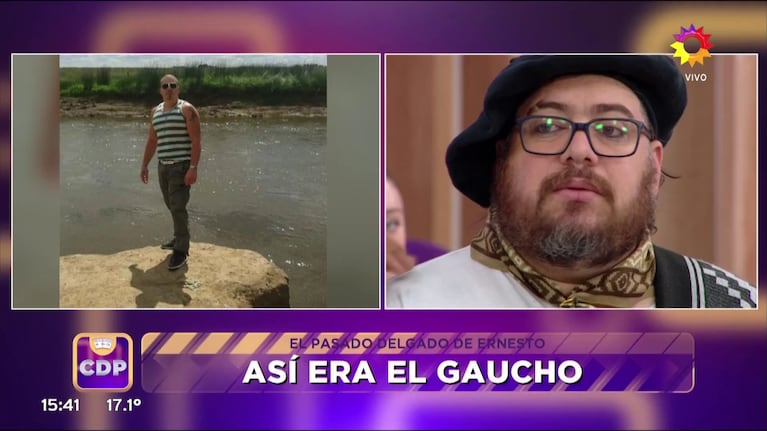 El Gaucho de Cuestión de Peso cuando no tenía problemas de obesidad.