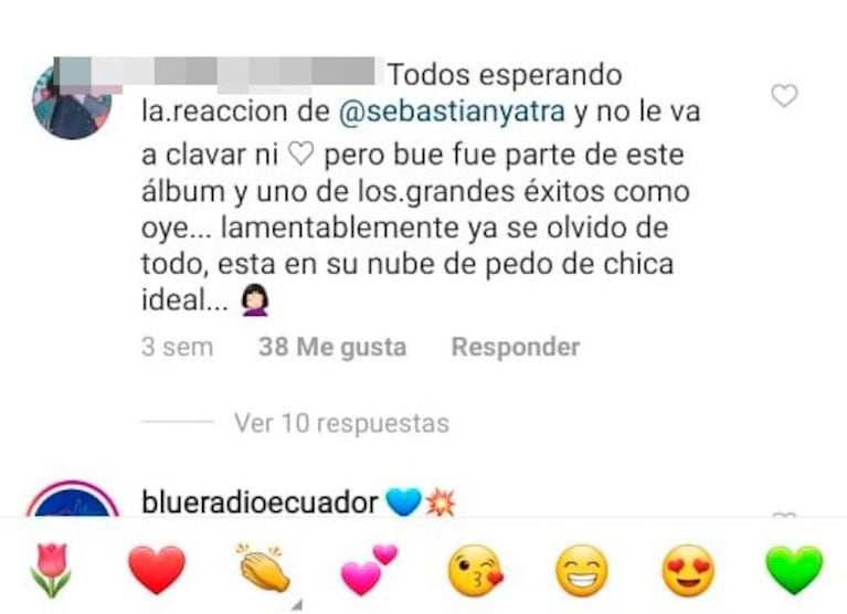 El gesto buena onda entre Tini Stoessel y Sebastián Yatra, tras la separación: un agradecimiento y un like