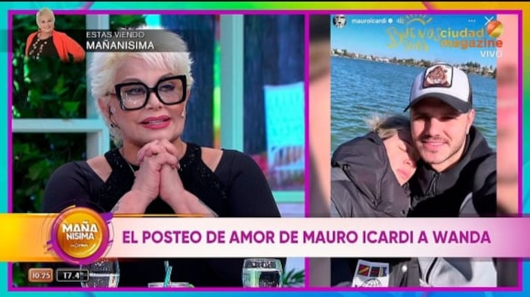 El gesto de Carmen Barbieri con Wanda Nara, preocupada por su salud: "Me la paso rezando"