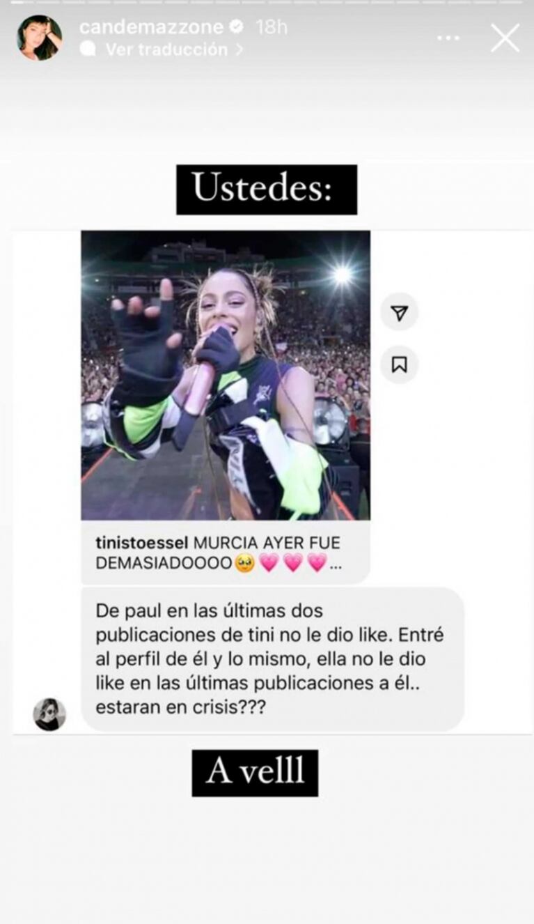 El gesto de Rodrigo de Paul en medio de los rumores de separación de Tini Stoessel