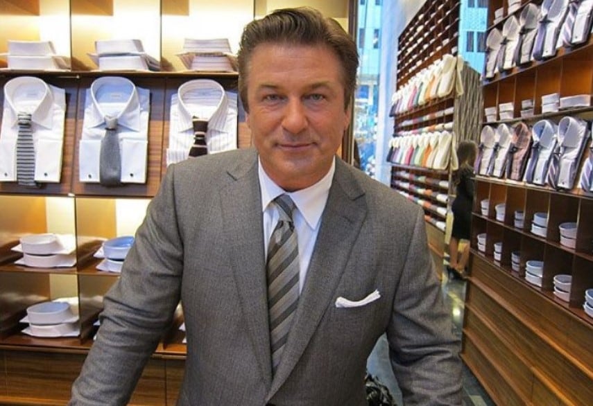 El gusto de Alec Baldwin por un buen traje de diseñador