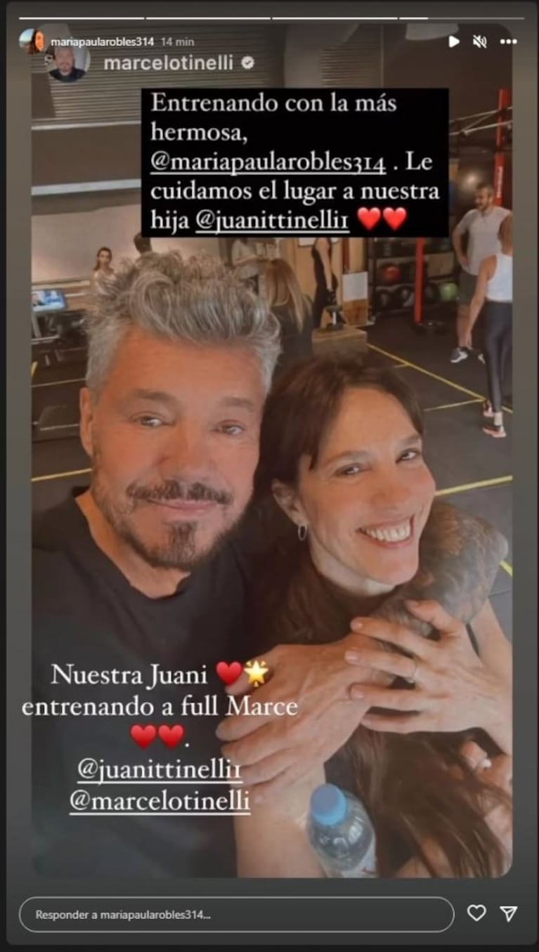 El impensado acercamiento de Marcelo Tinelli y Paula Robles: la foto que fue furor 