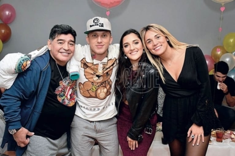 El increíble cumpleaños que Maradona le organizó a Rocío Oliva: exquisiteces gourmet y súper show del Polaco