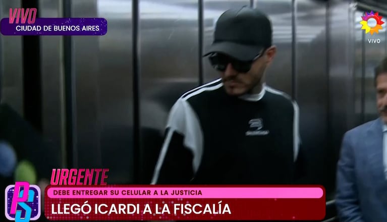 El insólito percance de Mauro Icardi en el ascensor de la fiscalía: qué le pasó