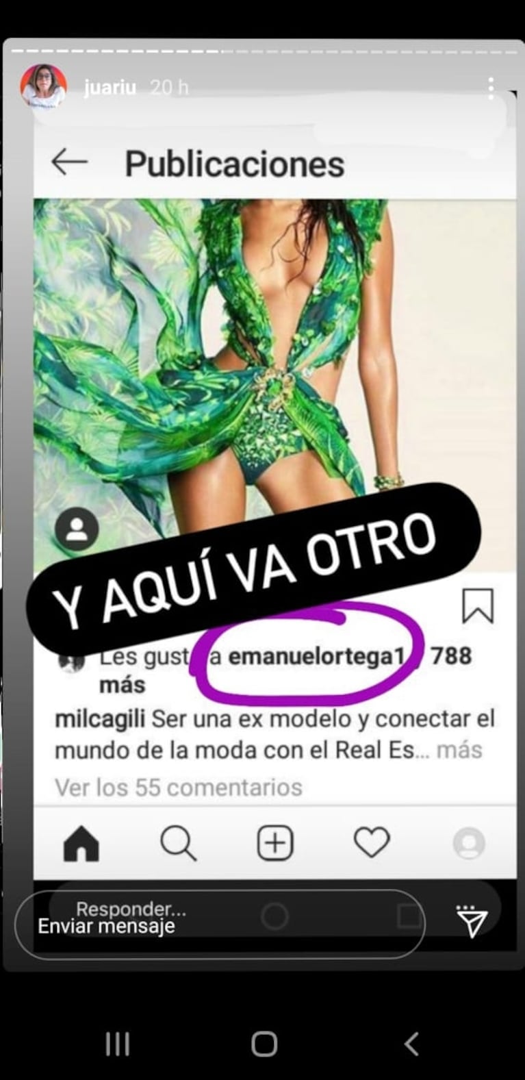 El intercambio sexy de likes de Emanuel Ortega con una bella modelo: el sugestivo "detalle" que descubrió Juariu