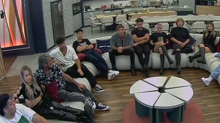 El living de Gran Hermano (Captura: Telefe)