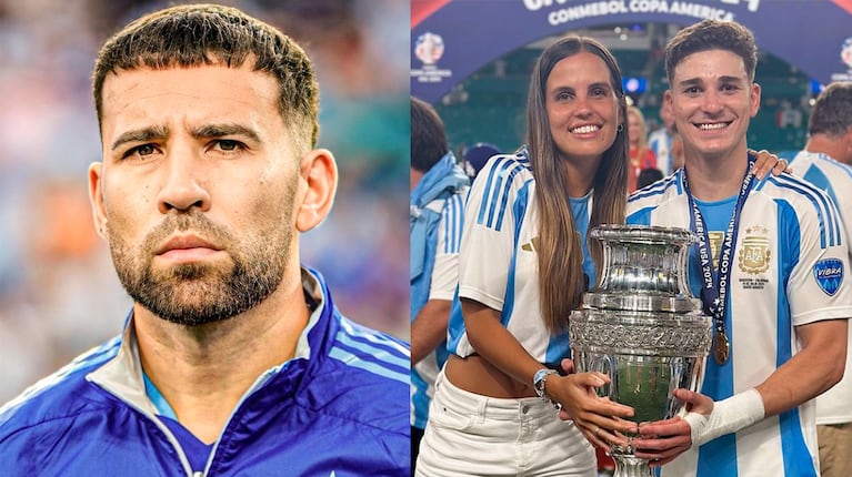 El llamativo comentario de Nicolás Otamendi a Julián Álvarez sobre su novia en la Copa América.