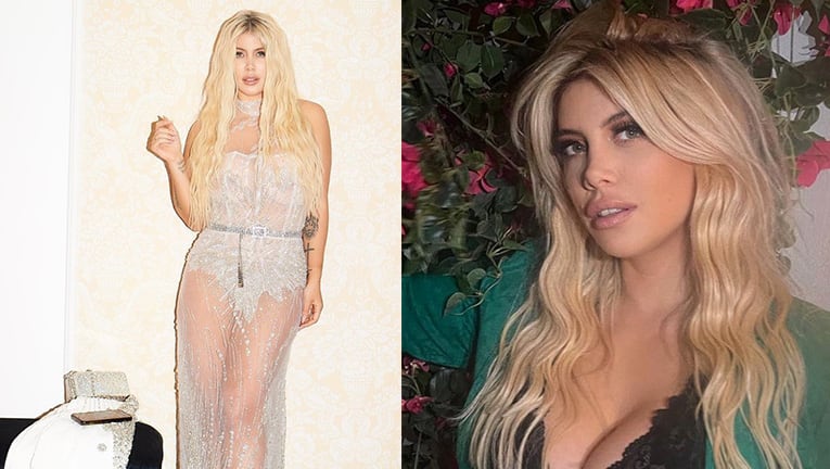 El llamativo look de Wanda Nara en una producción de fotos.