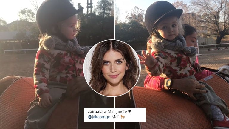 El look súper fashion de la hija de Zaira Nara para montar a caballo (Foto: Instagram)