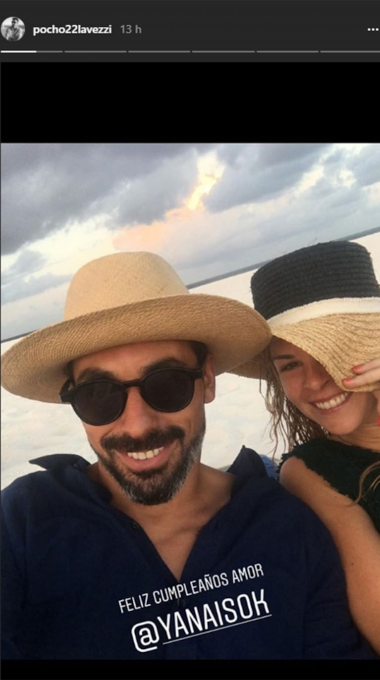 El particular saludo del Pocho Lavezzi a Yanina Screpante por su cumpleaños: "Te amo, atorranta"