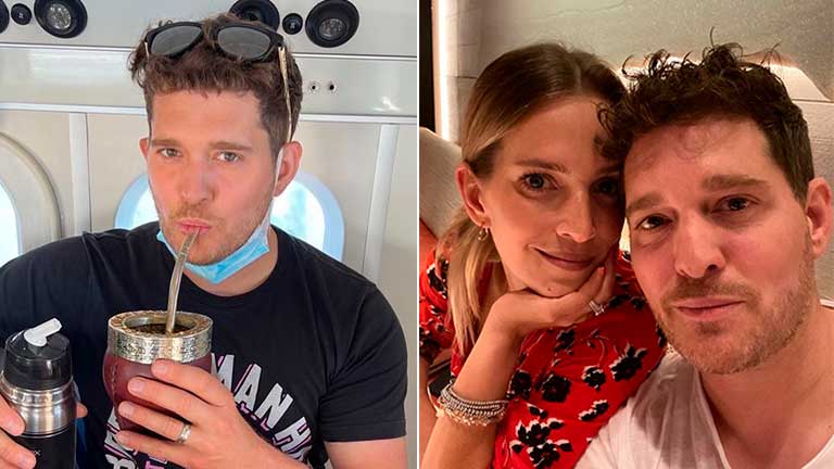 El pícaro comentario de Michael Buble a Luisana Lopilato tomando mate: Muchas grandes cosas vienen de Argentina