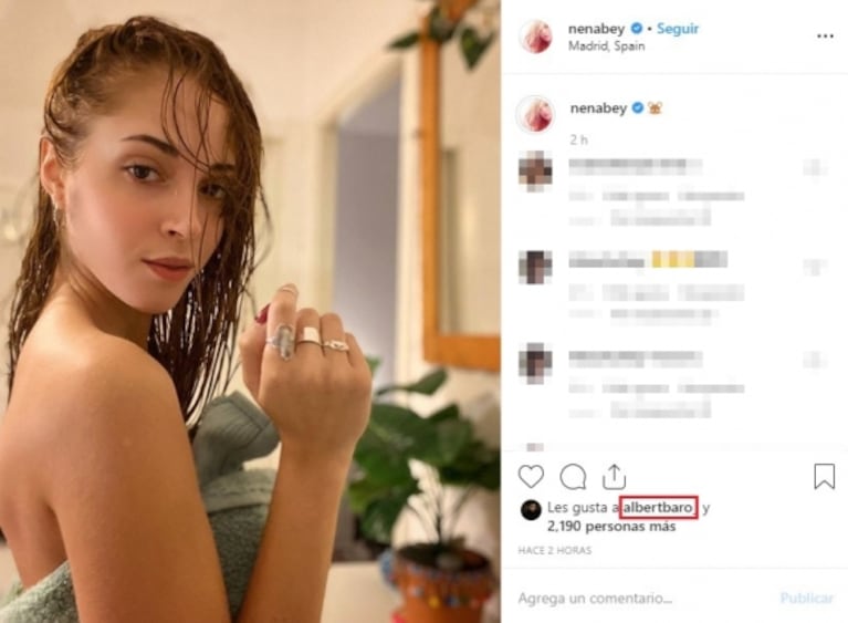 El pícaro "me gusta" de Albert Baró a una foto súper sexy de Nerina Uturbey, su ex 