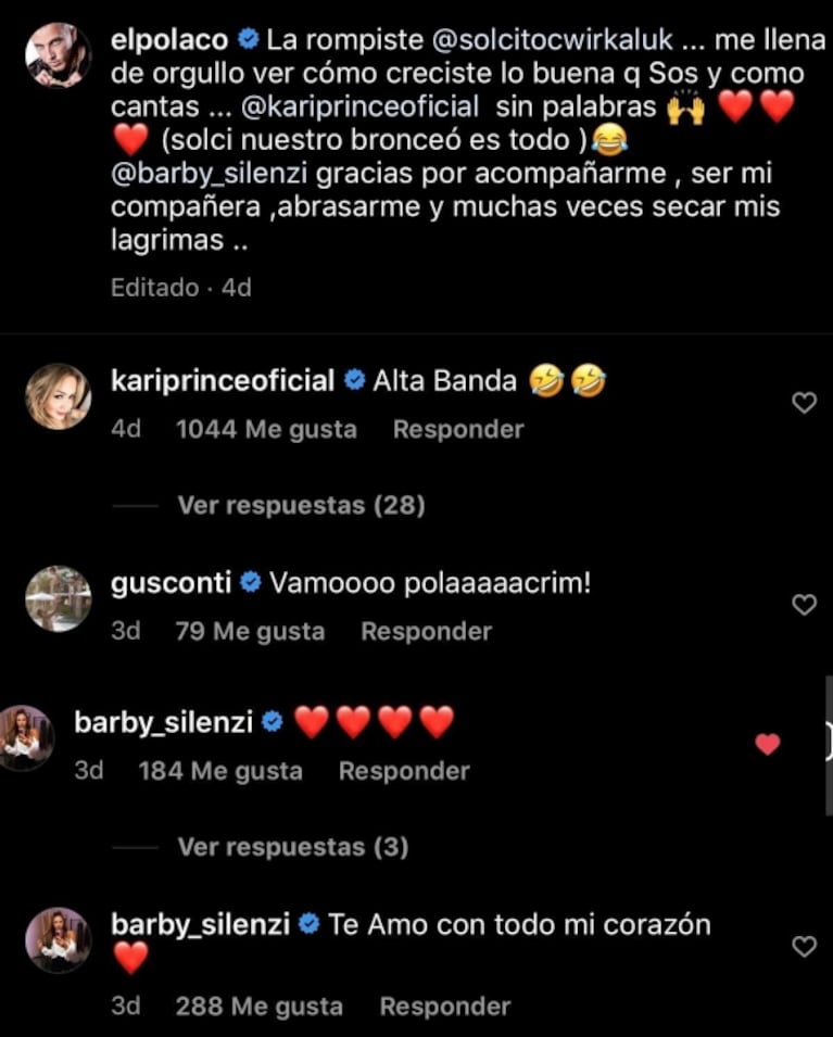 El Polaco, Barby Silenzi y Karina La Princesita se mostraron súper compinches en un acto de Sol: "Alta banda"