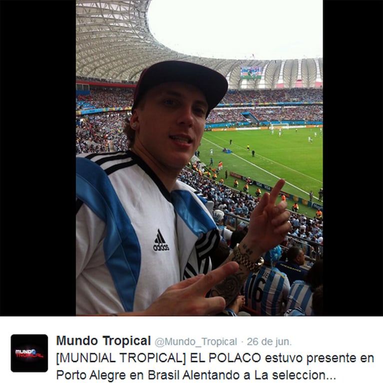 El Polaco en el Mundial de Brasil  (Foto: Twitter)