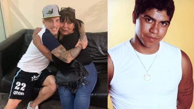 El Polaco recibió la visita de la mamá de Walter Olmos.