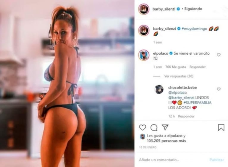 El Polaco, sobre los rumores de embarazo de Barby Silenzi: “Estaba buena la foto y lo dije en joda”