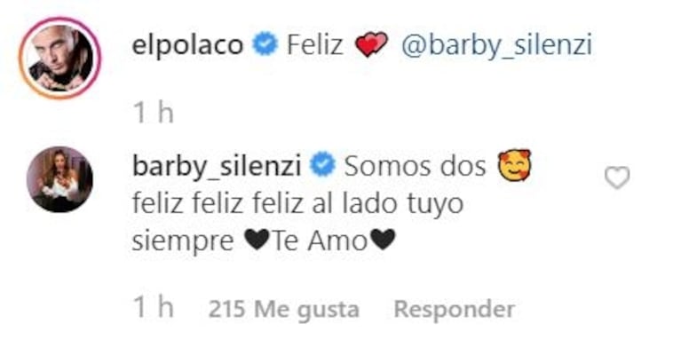 El Polaco y Barby Silenzi, a los besos: mimos en la pileta y tierna pancita de tres meses