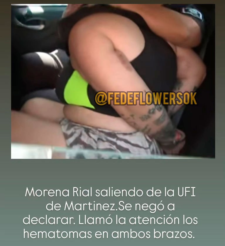 El posteo de Fede Flowers con Morena Rial detenida.